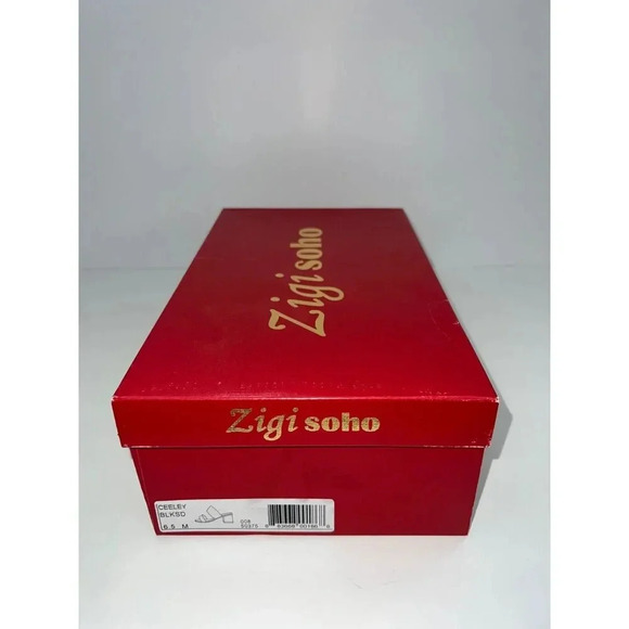 Zigi Soho ceeley black sandal heels rhinestone jeweled slides size 6.5 - Picture 4 of 9